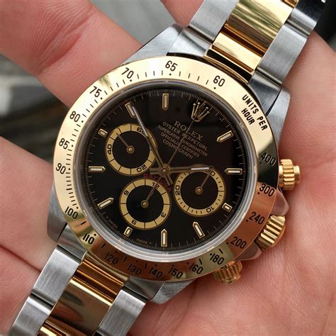 black and gold daytona rolex two tone|Rolex daytona two tone review.